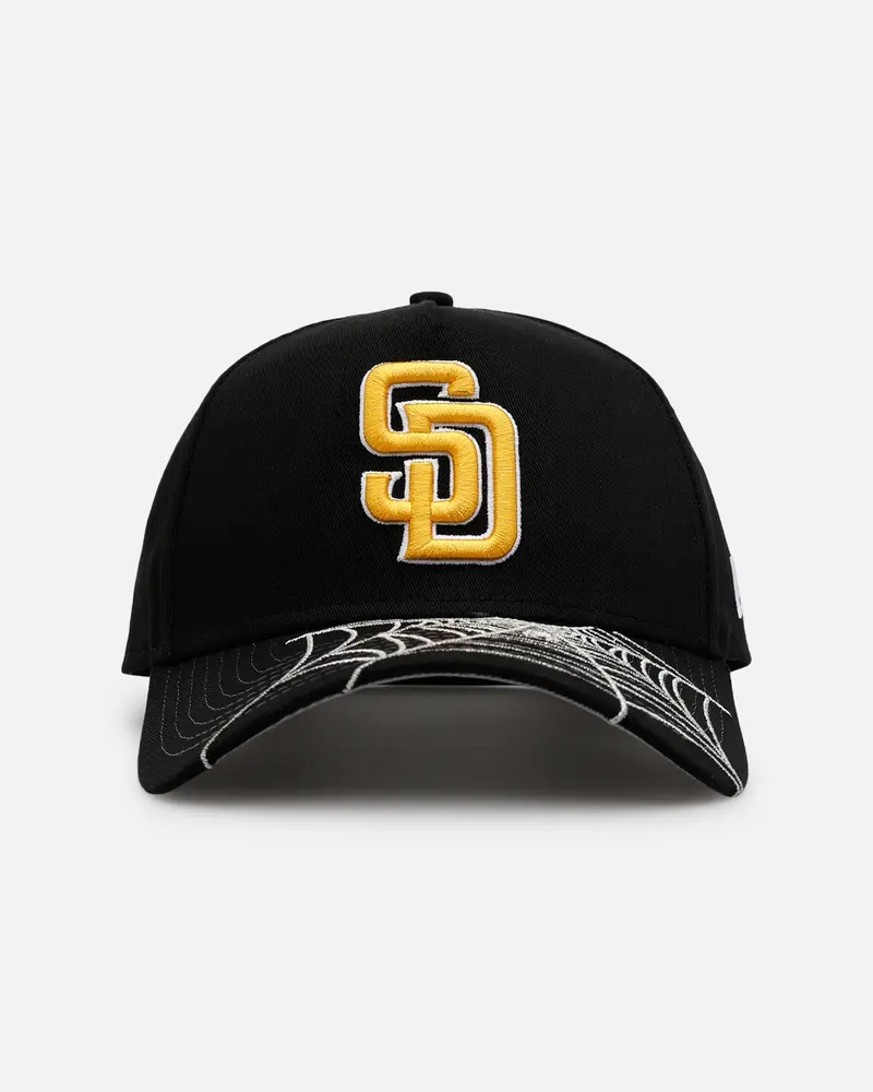 New Era San Diego Padres 'Spider Web Visor' 9Forty A-Frame Snapback Black 1