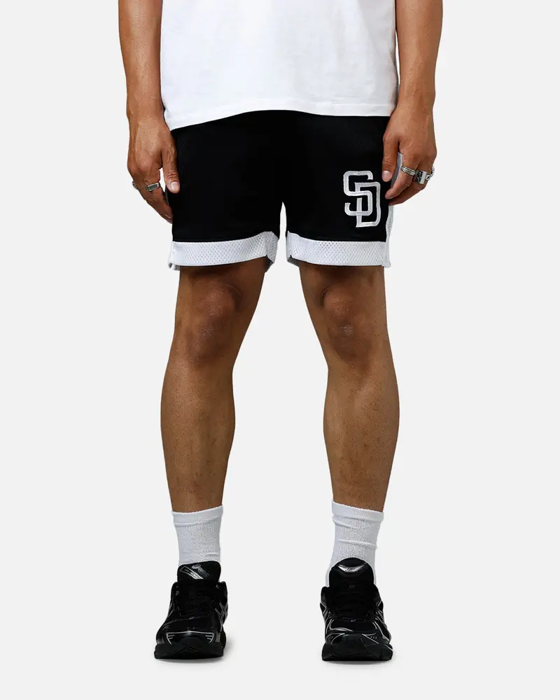 New Era San Diego Padres Sport Class Shorts Black/White 1