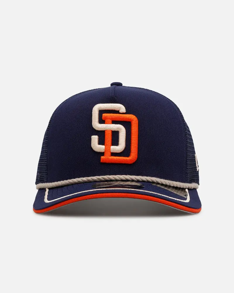 New Era San Diego Padres 'Spring Injection' 9Fifty A-Frame Trucker Snapback Navy 1
