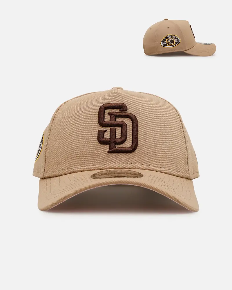 New Era San Diego Padres 'Tan Pink' 9Forty A-Frame Snapback Tan 1