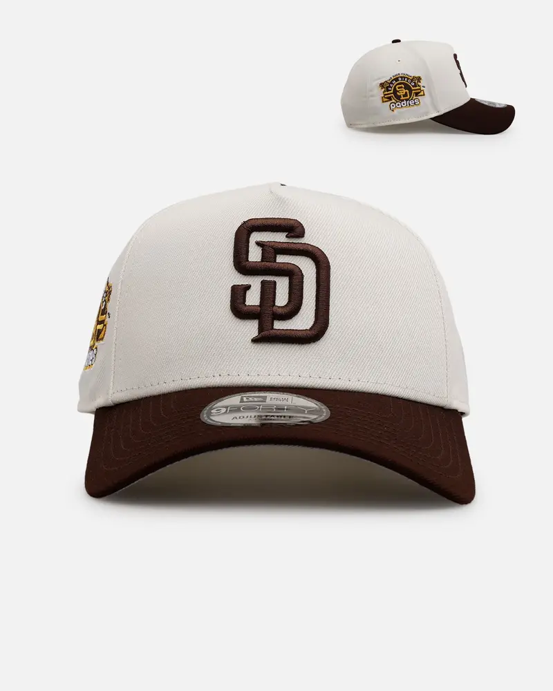 New Era San Diego Padres 'Team Color Visor' 9Forty A-Frame Snapback Chrome/Official Team Color 1