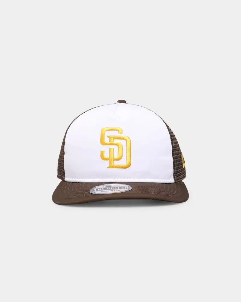New Era San Diego Padres 'Team Two-Tone' Prolight Old Golfer Trucker Snapback White/Otc 1