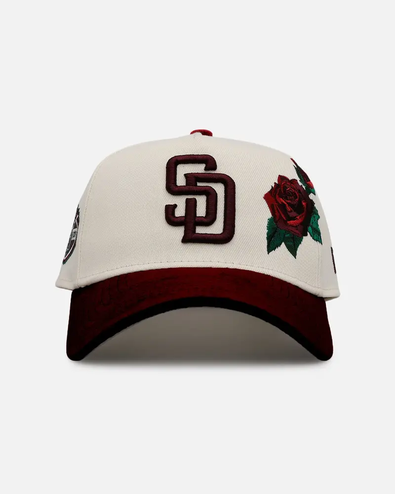 New Era San Diego Padres 'Velvet Roses' 9Forty A-Frame Snapback Chrome 1