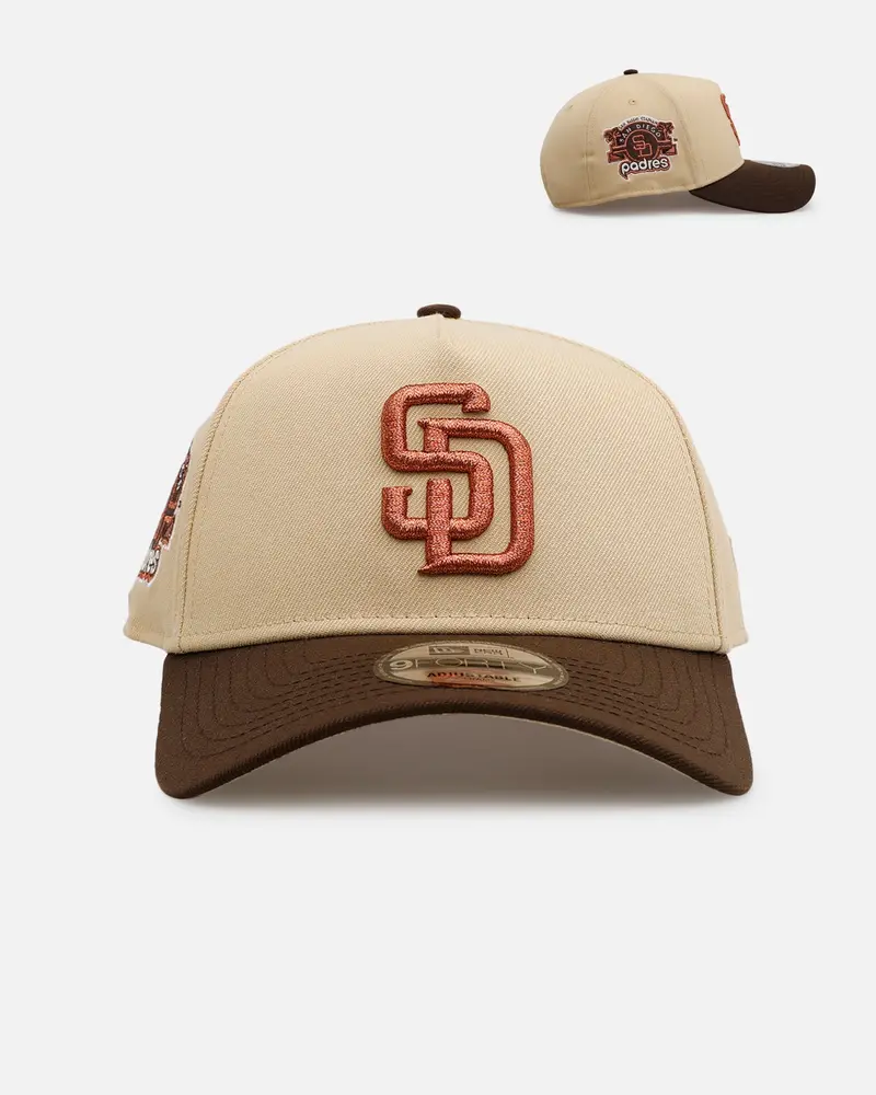 New Era San Diego Padres 'Vintage' 9Forty A-Frame Snapback Vegas Gold 1
