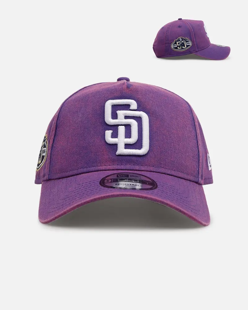 New Era San Diego Padres 'Washed Purple' 9Forty A-Frame Snapback Washed Purple 1