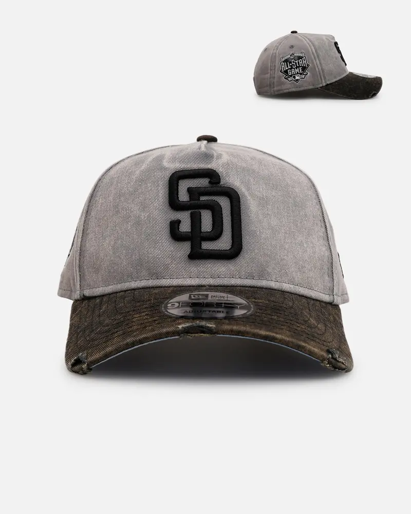 New Era San Diego Padres 'Washed Storm Gray' 9Forty A-Frame Snapback Gray 1