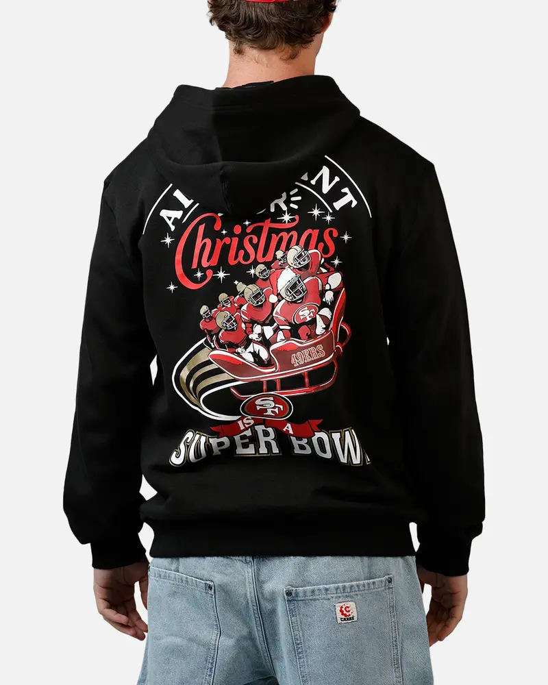 New Era San Francisco 49Ers All I Want For Christmas Hoodie Black 1
