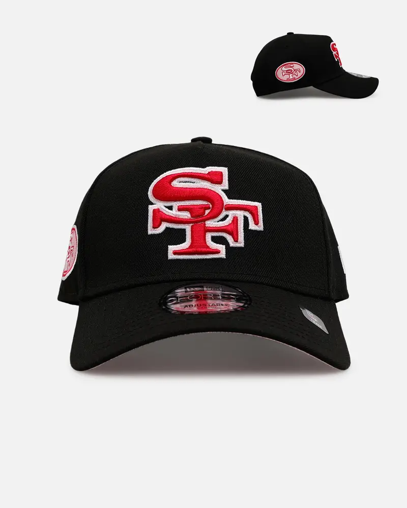 New Era San Francisco 49Ers 'Black And Pink' 9Forty A-Frame Snapback Black/Pink 1