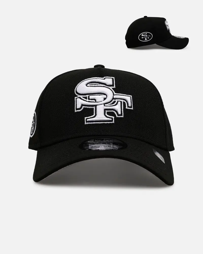 New Era San Francisco 49Ers 'Black And White' 9Forty A-Frame Snapback Black/White 1