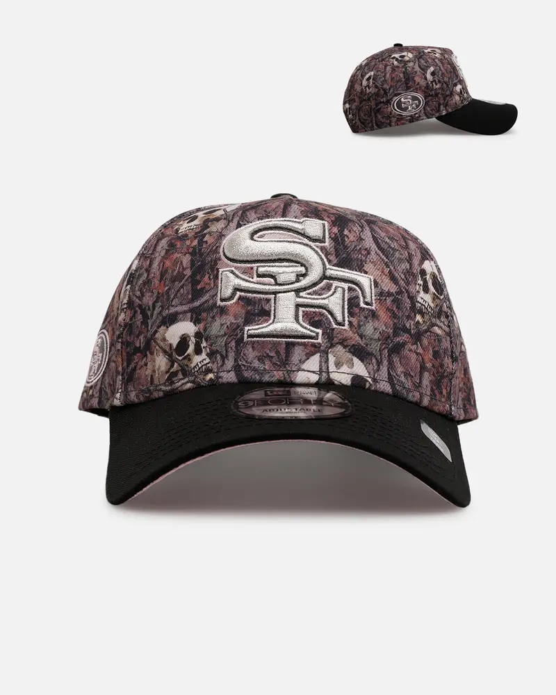 New Era San Francisco 49Ers 'Camo Skulls' 9Forty A-Frame Snapback Camo 1
