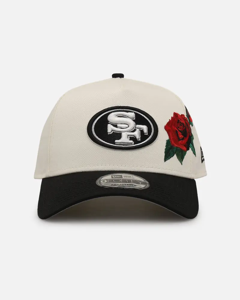 New Era San Francisco 49Ers 'Chrome Black Roses' 9Forty A-Frame Snapback Chrome/Black 1