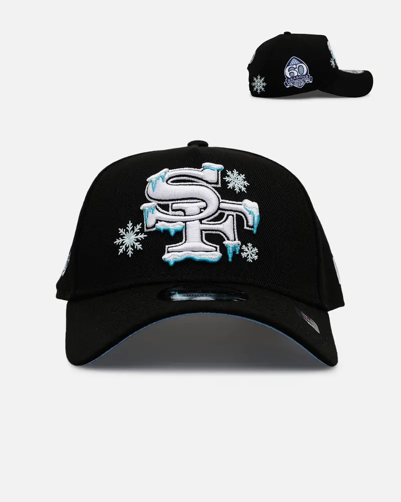 New Era San Francisco 49Ers 'Cold As Ice' 9Forty A-Frame Snapback Black 1