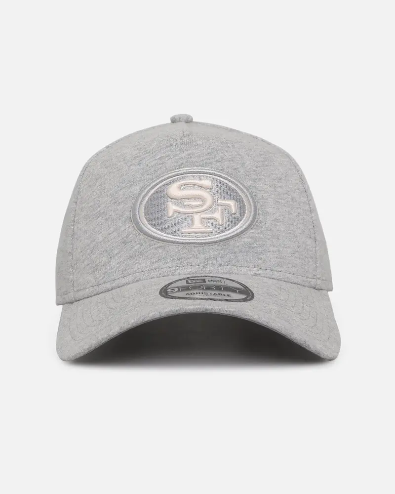 New Era San Francisco 49Ers 'Cozy' 9Forty A-Frame Strapback Heather Grey 1