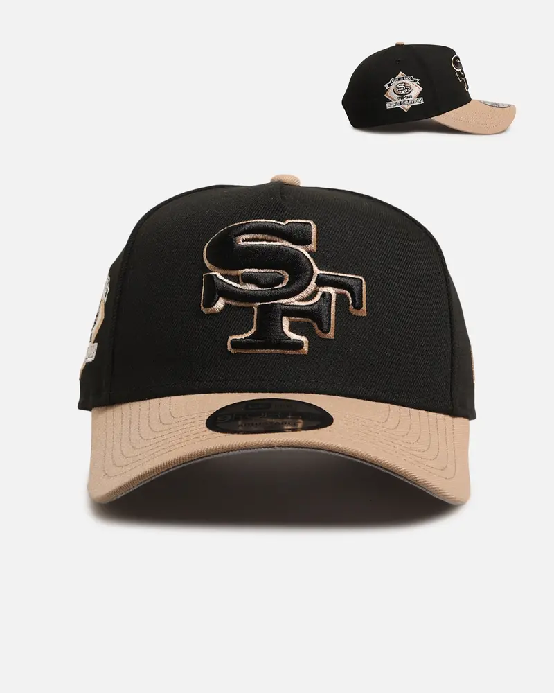 New Era San Francisco 49Ers 'Desert Nights' 9Forty A-Frame Snapback Black/Camel 1