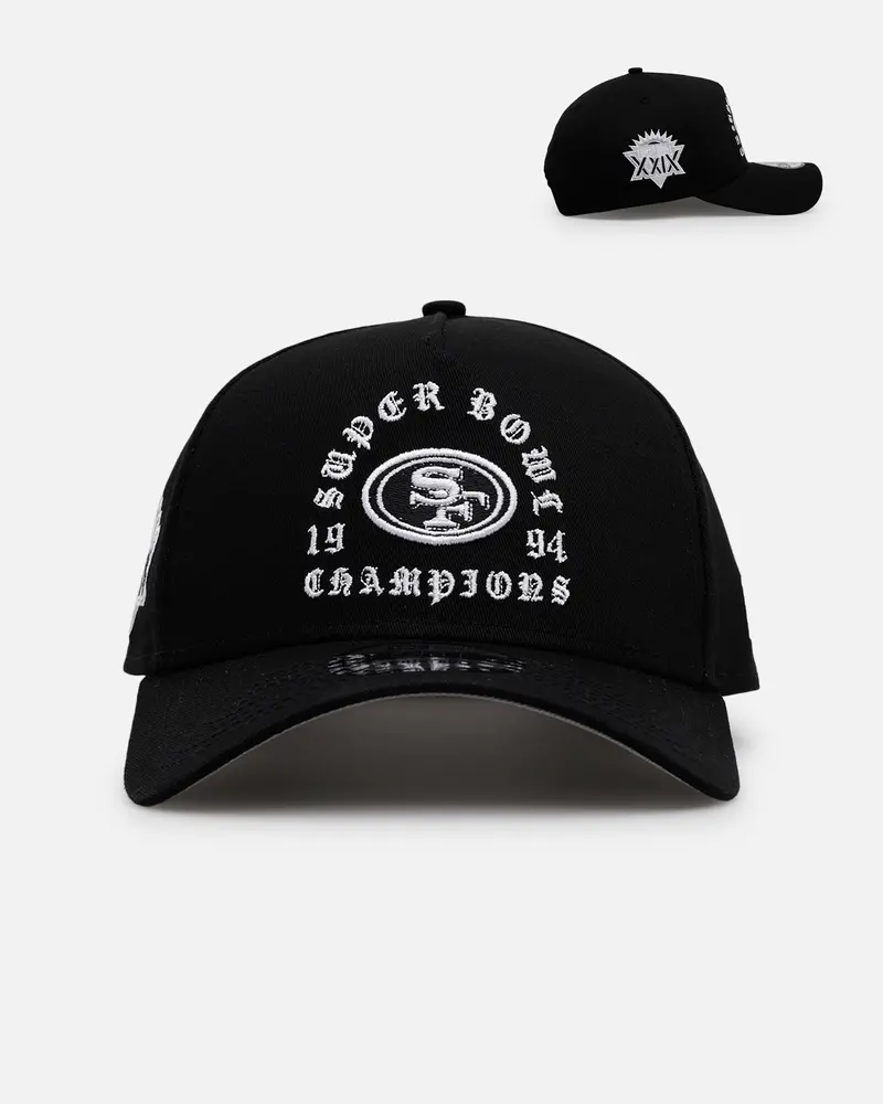 New Era San Francisco 49Ers 'Gothic Arch 2.0' 9Forty A-Frame Snapback Black/White 1