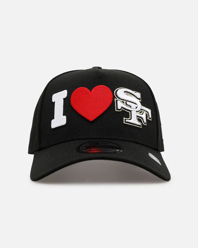 New Era San Francisco 49Ers 'Love' 9Forty A-Frame Snapback Black 1
