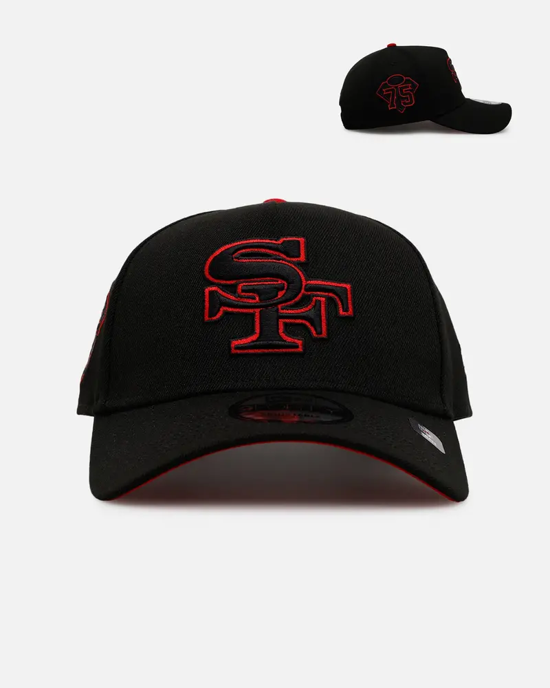 New Era San Francisco 49Ers 'Outline' 9Forty A-Frame Snapback Black 1