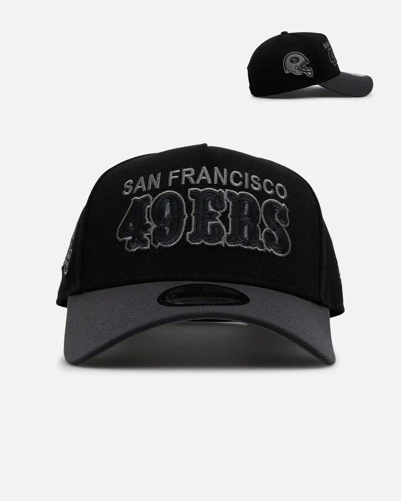 New Era San Francisco 49Ers 'Stealth' 9Forty A-Frame Snapback Black/Charcoal 1