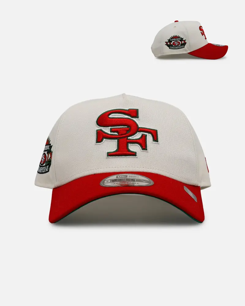 New Era San Francisco 49Ers 'Strawberry' 9Forty A-Frame Snapback Chrome/Red 1