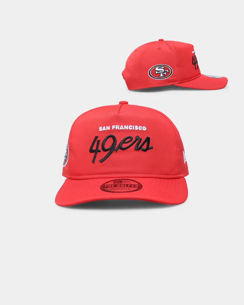 New Era San Francisco 49Ers 'Team Script' Prolight Old Golfer Snapback Original Team Colours 1