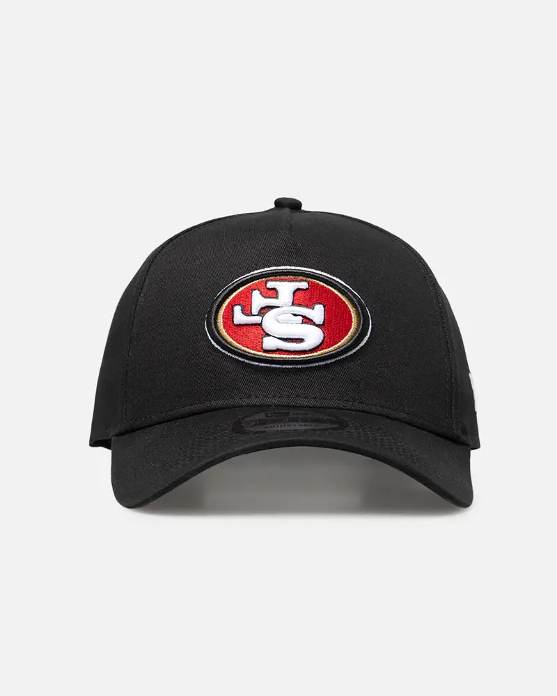 New Era San Francisco 49Ers 'Upside Down Logo' 9Forty A-Frame Snapback Black/Official Team Color 1