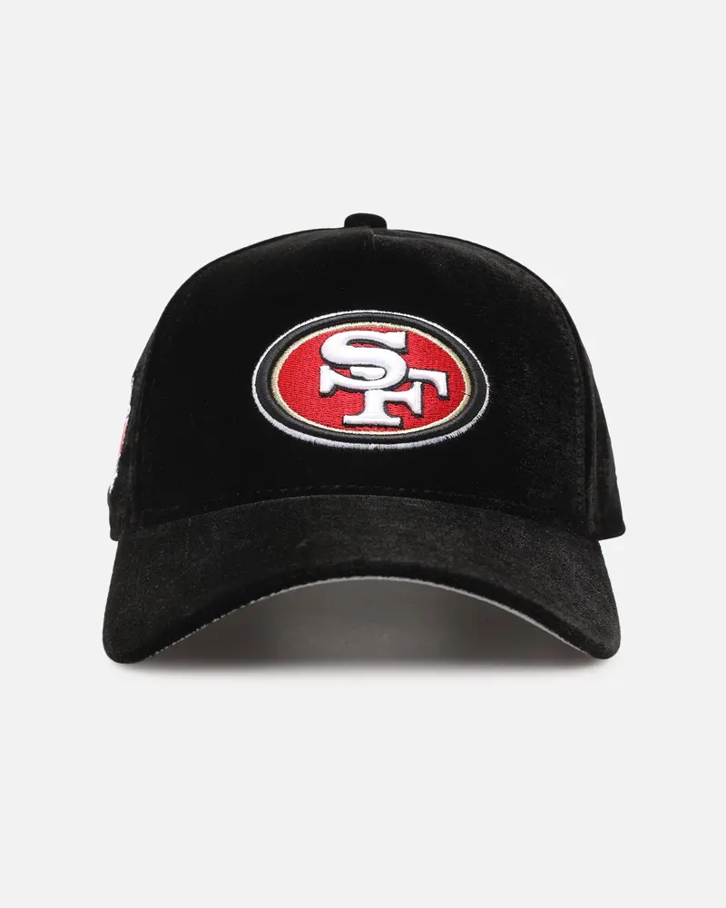 New Era San Francisco 49Ers 'Velvet Official Team Color' 9Forty A-Frame Snapback Black 1