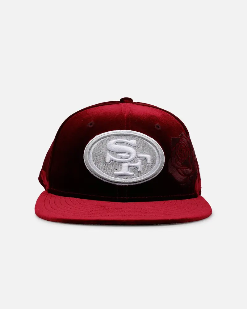 New Era San Francisco 49Ers 'Velvet Roses' 59Fifty Fitted Maroon 1