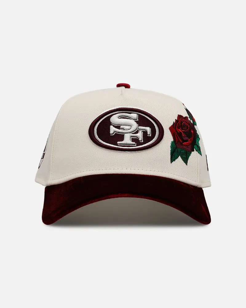 New Era San Francisco 49Ers 'Velvet Roses' 9Forty A-Frame Snapback Chrome 1