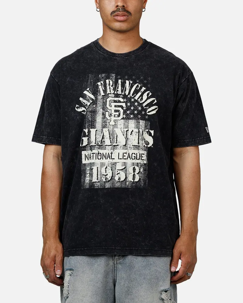 New Era San Francisco Giants Armed Forces T-Shirt Washed Black 1