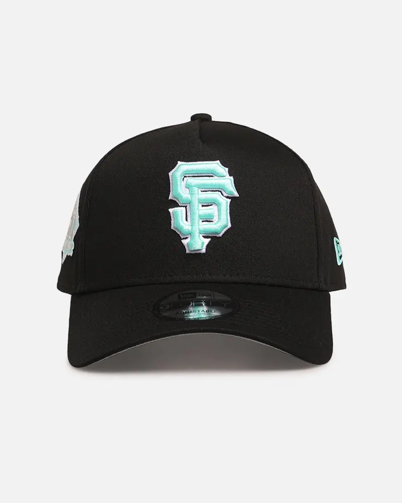 New Era San Francisco Giants 'Black Aqua' 9Forty A-Frame Snapback Black/Aqua 1