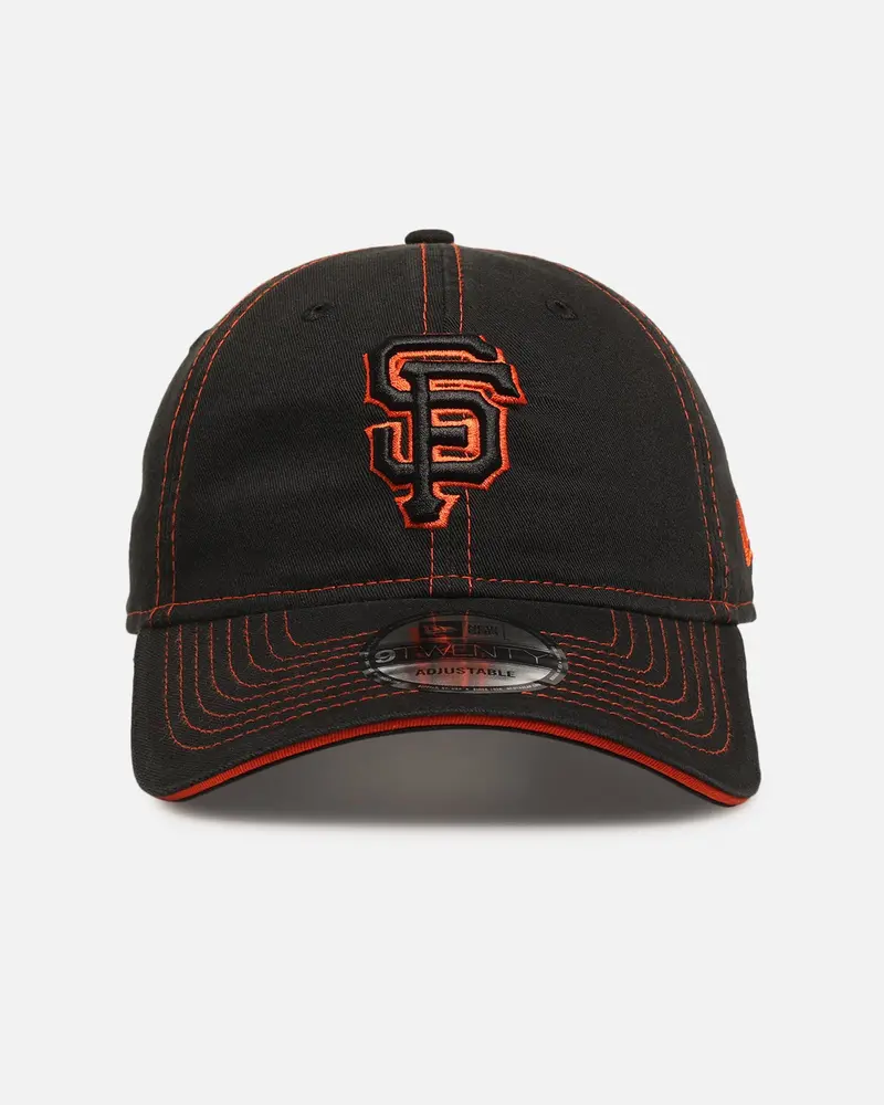 New Era San Francisco Giants 'Contrast Stitch' 9Twenty Strapback Official Team Colour 1