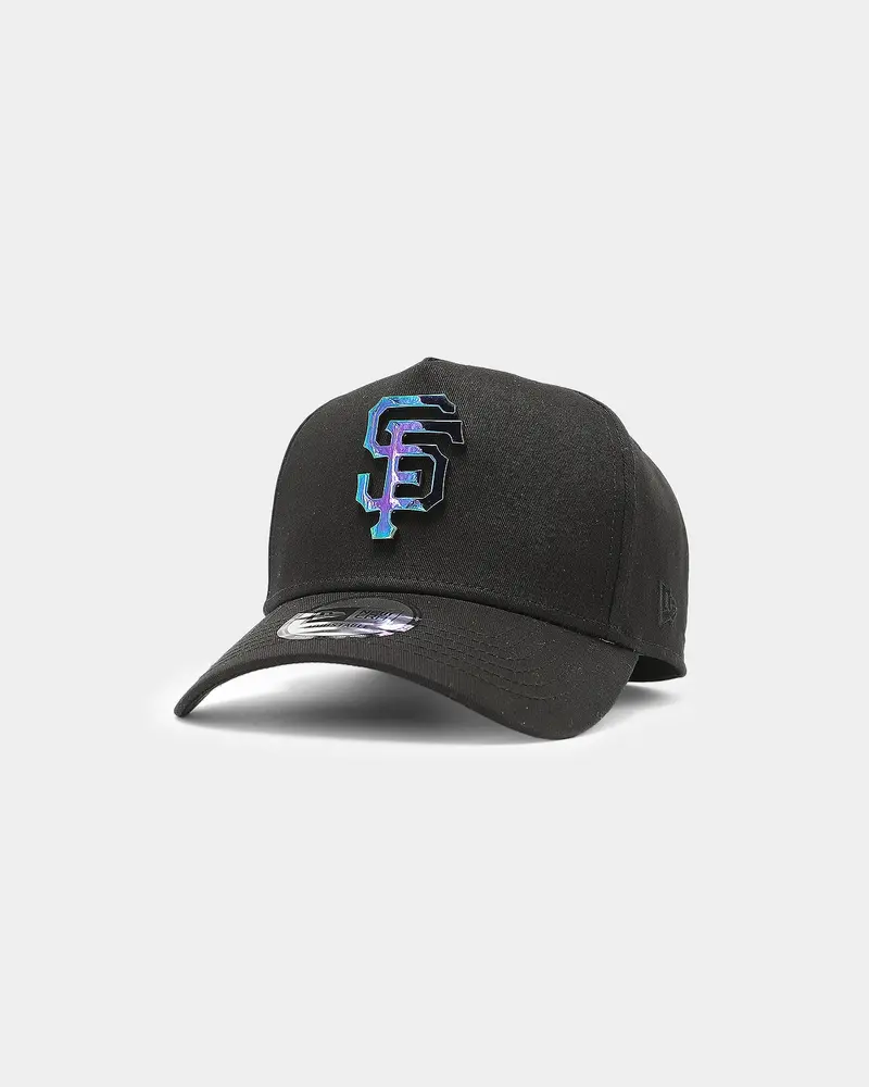 New Era San Francisco Giants 'Metal Badge' 9Forty K-Frame Snapback Black/Iridescent 1