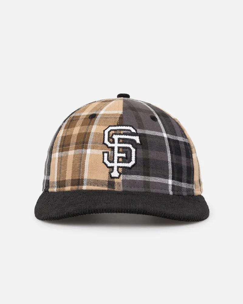 New Era San Francisco Giants 'Multi Panel Plaid' 9Fifty High Crown Strapback Plaid 1