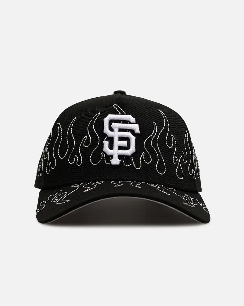 New Era San Francisco Giants 'Outline Flames' 9Forty A-Frame Snapback Black 1