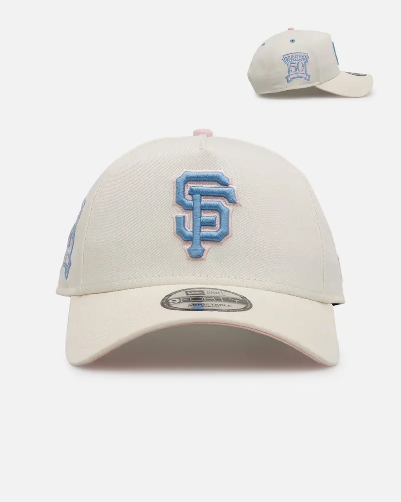 New Era San Francisco Giants 'Pastel' 9Forty A-Frame Snapback Chrome White 1