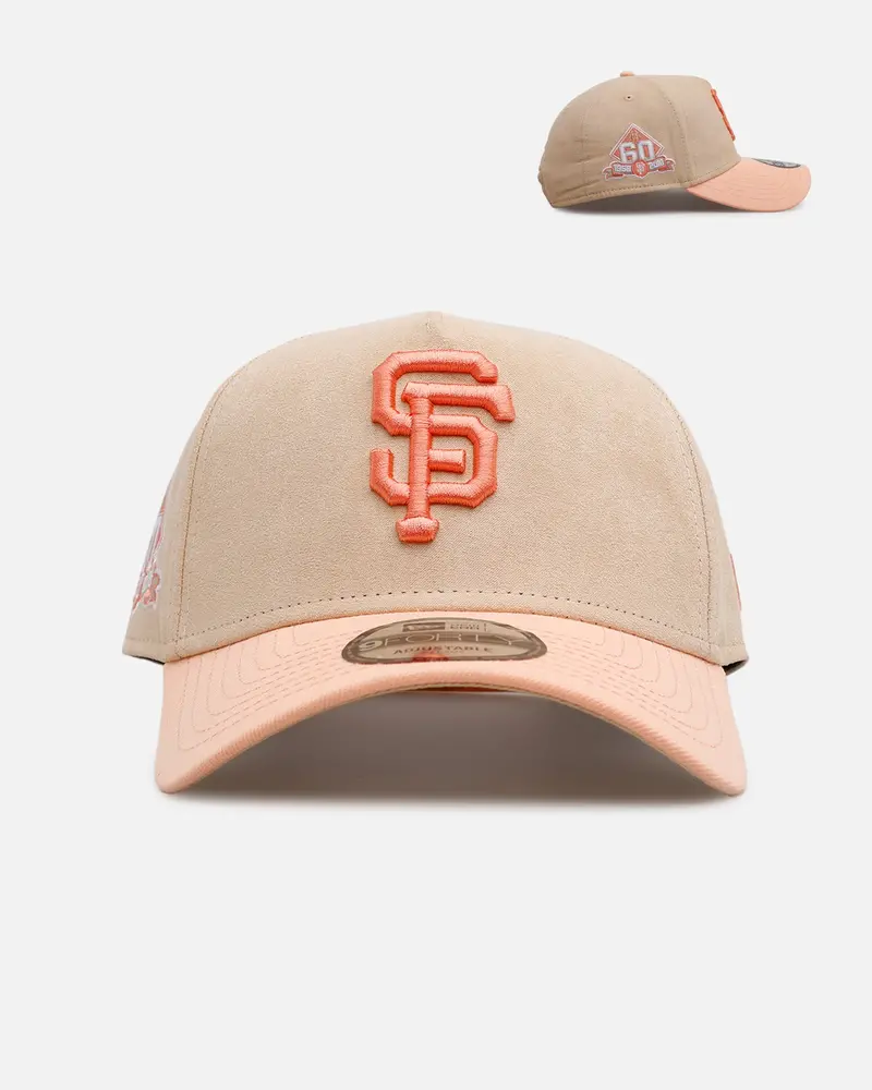 New Era San Francisco Giants 'Peach Suede' 9Forty A-Frame Snapback Peach 1