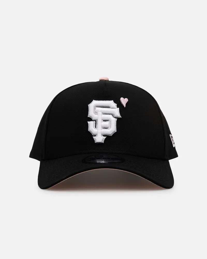 New Era San Francisco Giants 'Pink Satin Hearts 2.0' 9Forty A-Frame Snapback Black/Pink 1
