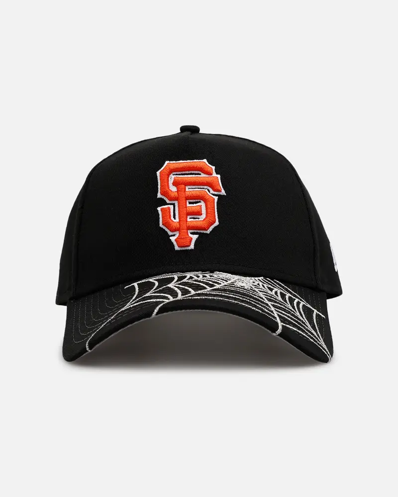 New Era San Francisco Giants 'Spider Web Visor' 9Forty A-Frame Snapback Black 1