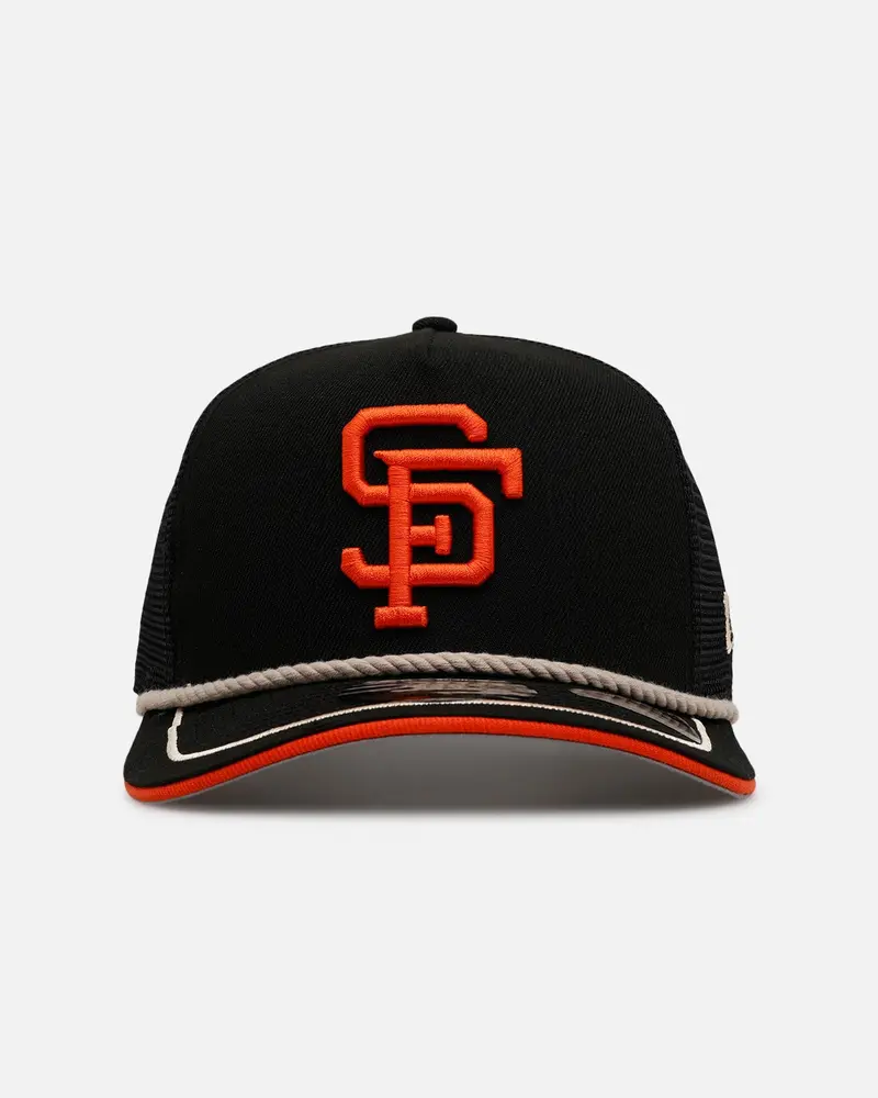 New Era San Francisco Giants 'Spring Injection' 9Fifty A-Frame Trucker Snapback Black 1