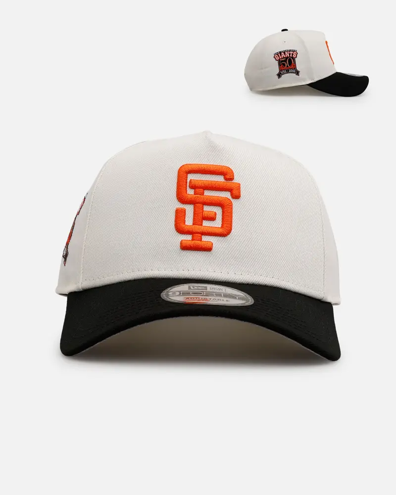 New Era San Francisco Giants 'Team Color Visor' 9Forty A-Frame Snapback Chrome/Official Team Color 1
