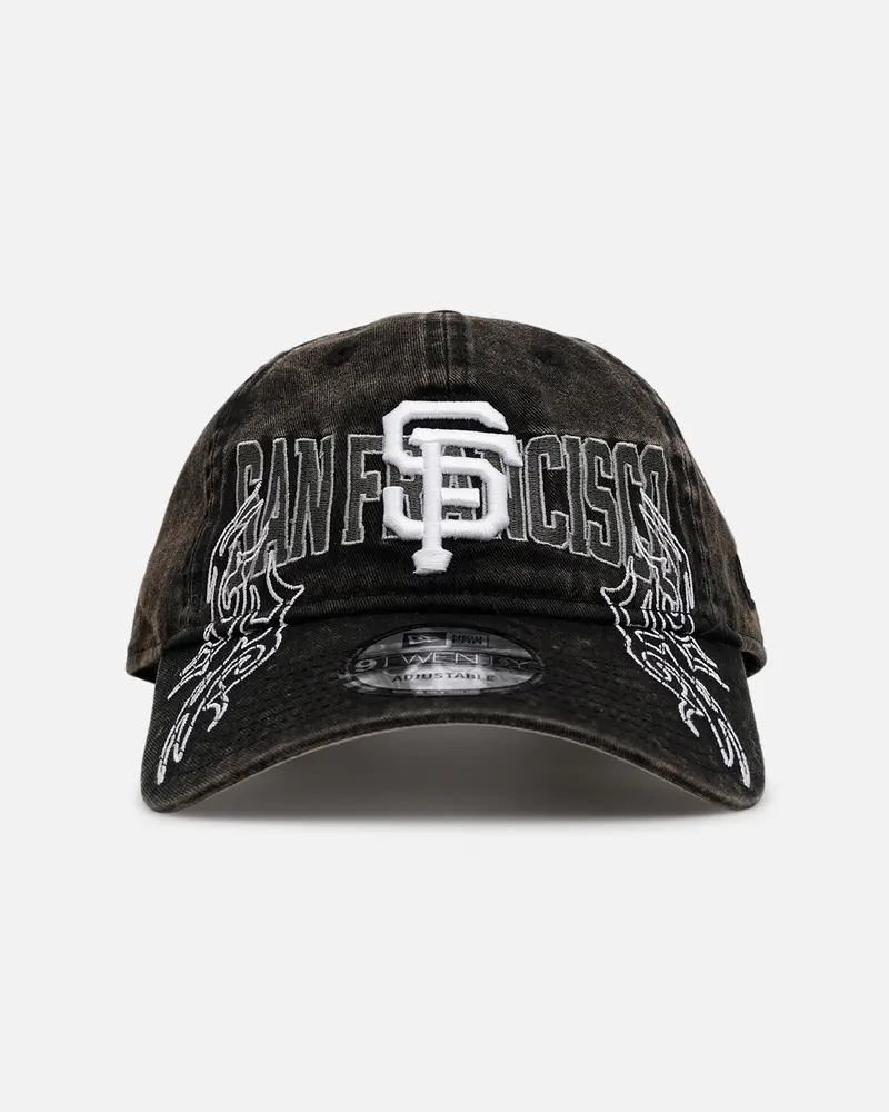 New Era San Francisco Giants 'Tribal' Classic Casual Strapback Washed Black 1