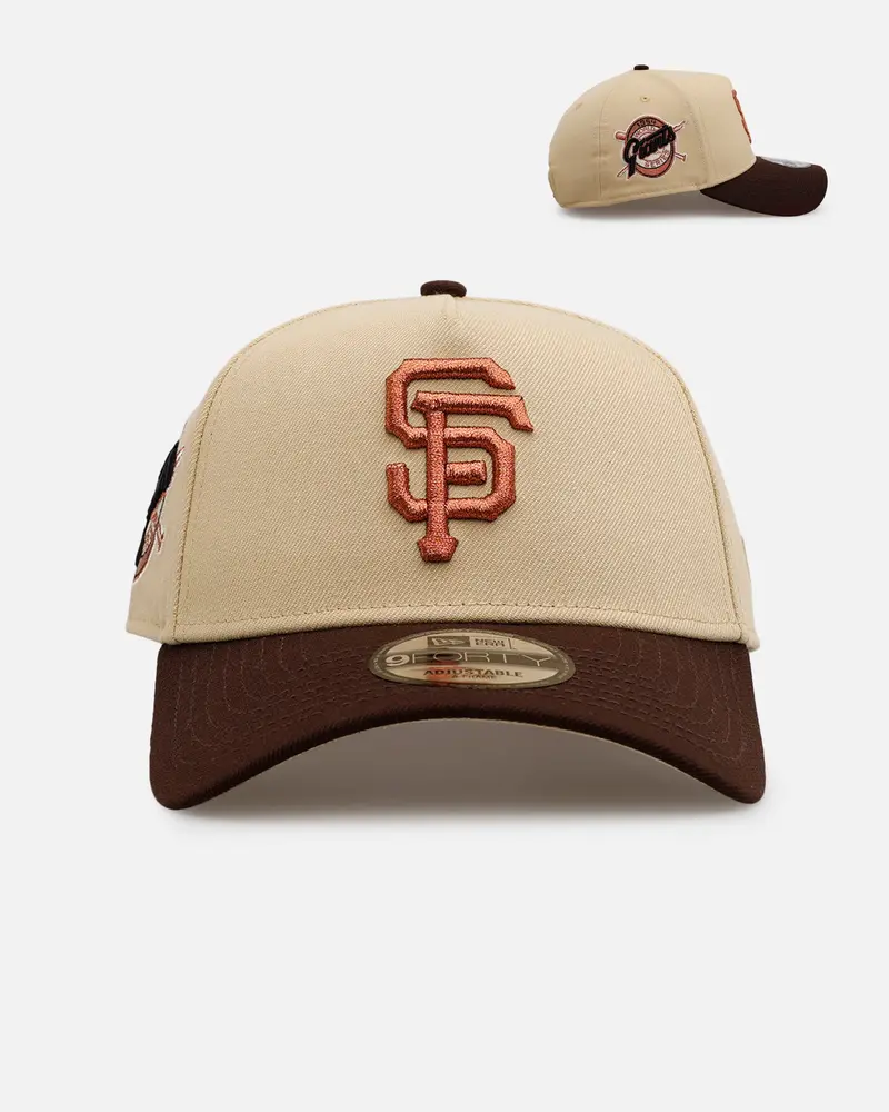 New Era San Francisco Giants 'Vintage' 9Forty A-Frame Snapback Vegas Gold 1