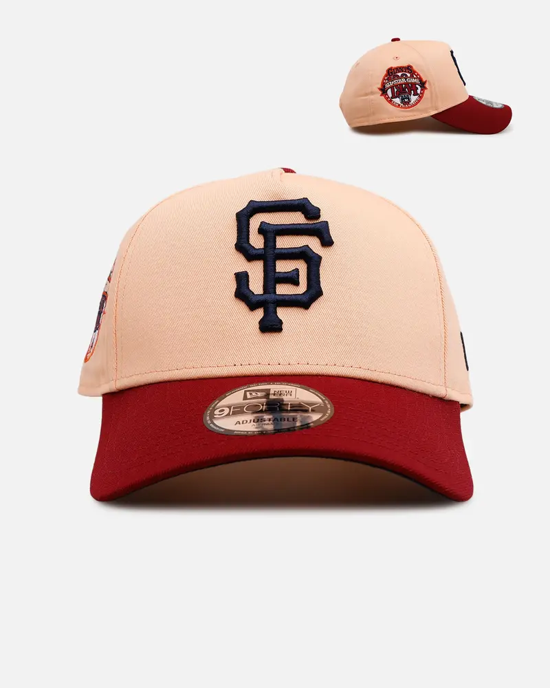 New Era San Francisco Giants 'Volcano' 9Forty A-Frame Snapback Peach 1