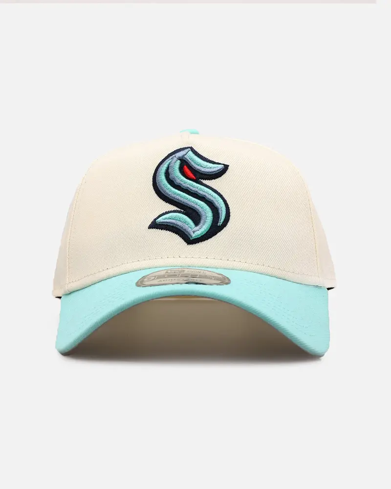 New Era Seattle Kraken 'Team Color Visor' 9Forty A-Frame Snapback Chrome/Official Team Color 1