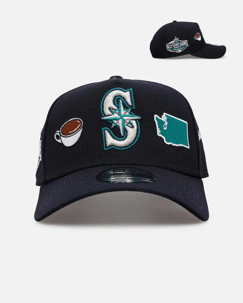 New Era Seattle Mariners 'City Icons' 9Forty A-Frame Snapback Navy 1