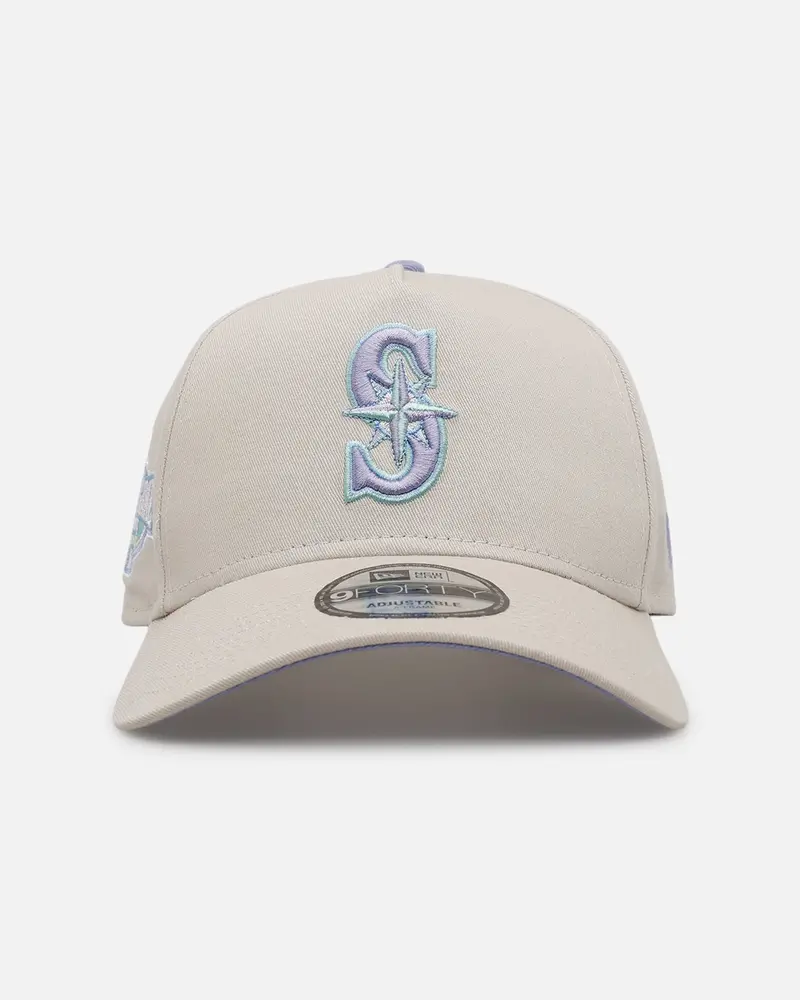 New Era Seattle Mariners 'Pastel 2.0' 9Forty A-Frame Snapback Stone 1