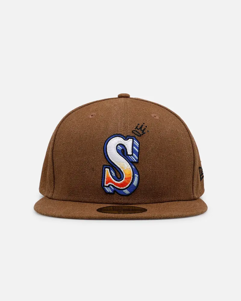 New Era Seattle Mariners 'Scribble' 59Fifty Fitted Brown 1