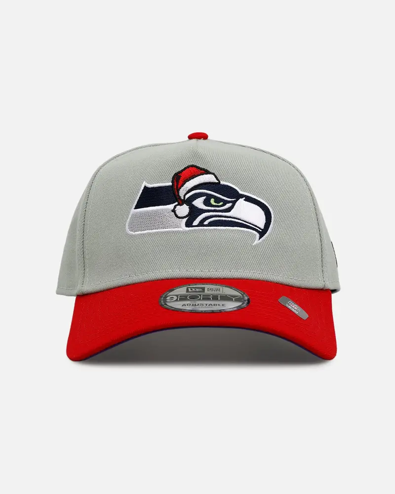 New Era Seattle Seahawks 'All I Want For Christmas' 9Forty A-Frame Snapback Green/Red 1