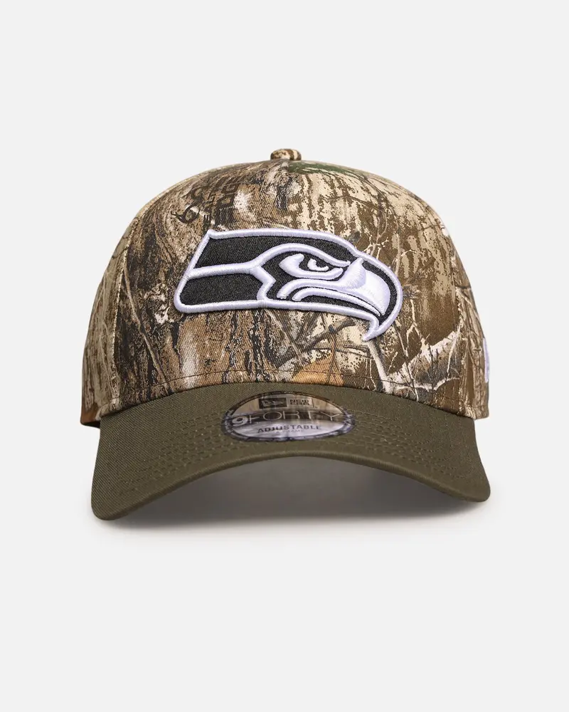 New Era Seattle Seahawks 'Nfl Season Kick Off' 9Forty A-Frame Snapback Realtree/Olive 1