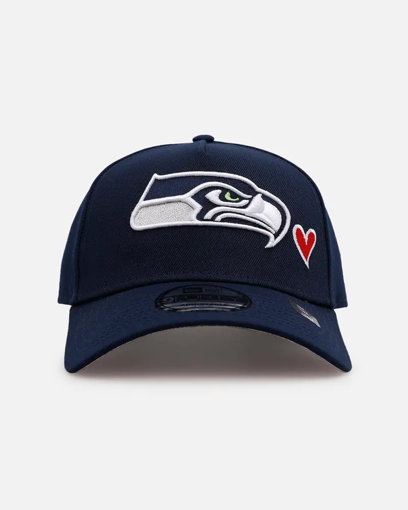 New Era Seattle Seahawks 'Team Color Hearts' 9Forty A-Frame Snapback Official Team Color 1
